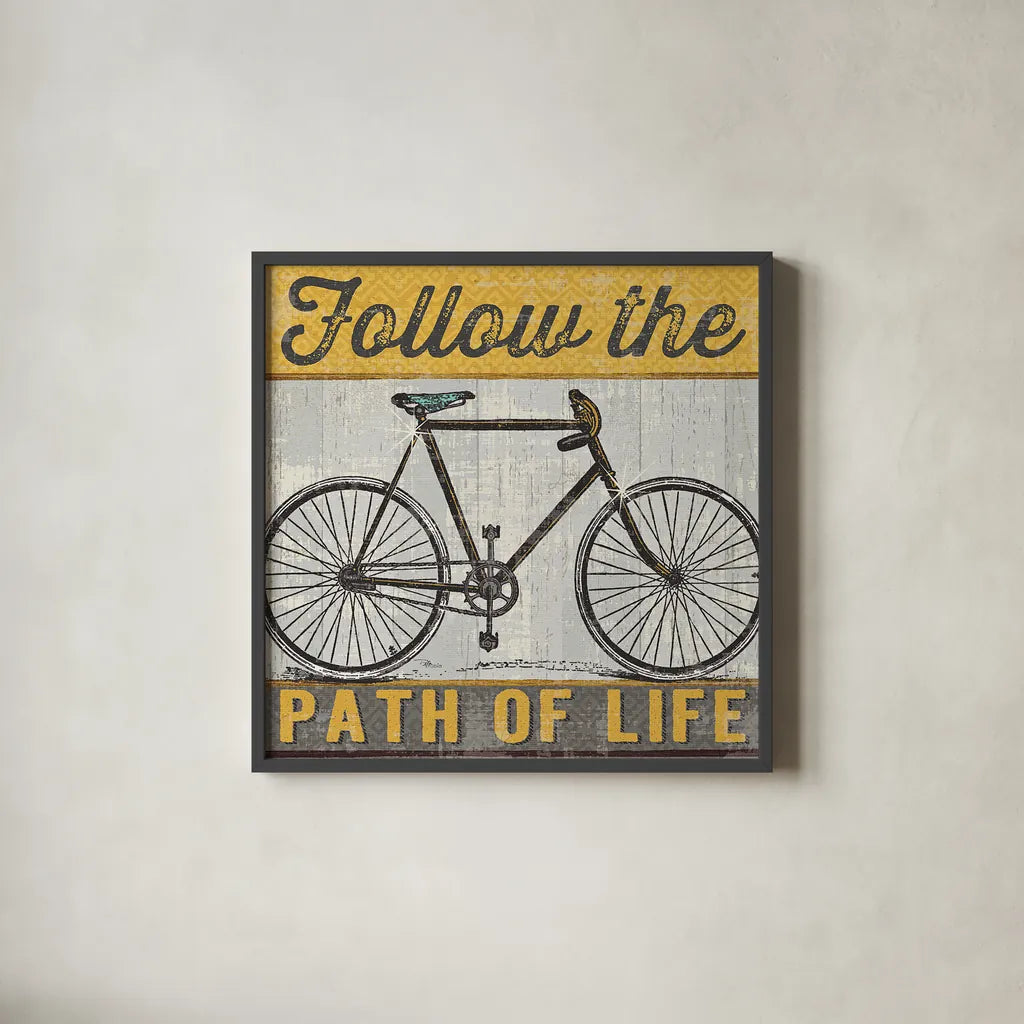 Joy Ride II by Pela Studio. Shown in a sleek black glass frame for a contemporary gallery look. Available as an archival giclee rolled canvas, fine art paper, or poster print. SKU 14837a.