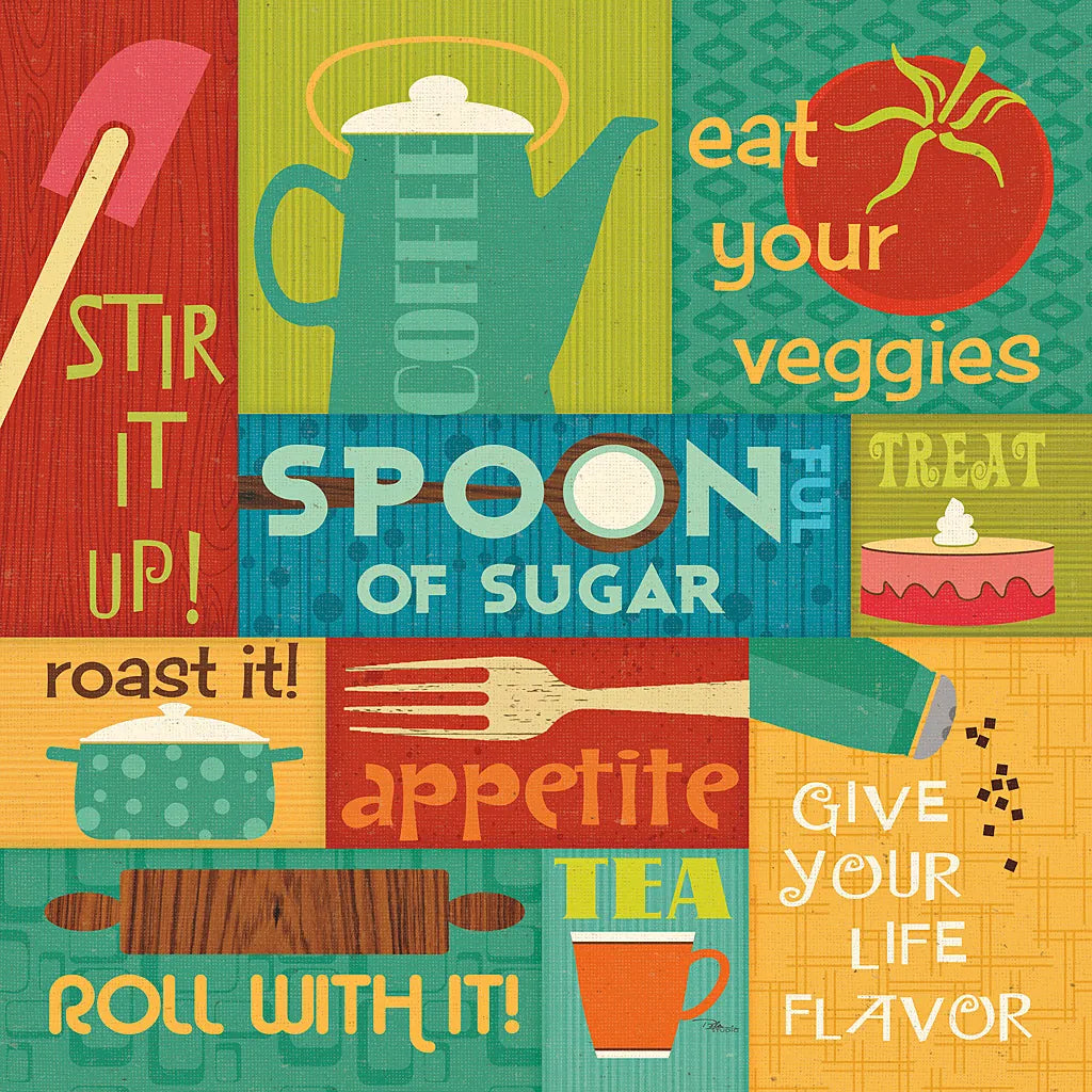 Kitchen It II by Pela Studio. SKU 10721a. Archival Giclee Fine art print for wall decor.