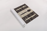 Kitchen Words Trio by Pela Studio. shown as a rolled paper print. Available as archival giclee rolled canvas, fine art paper, or poster print. SKU 7317i.