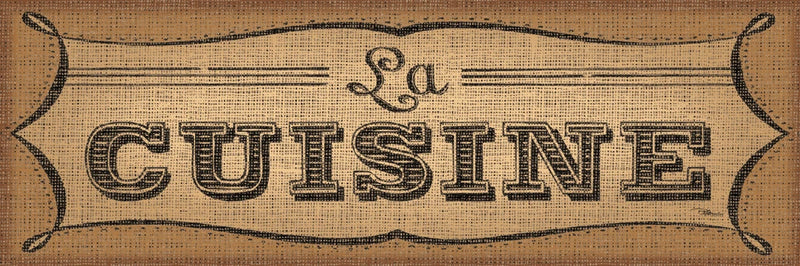 La Cuisine Burlap II by Pela Studio