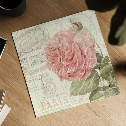 La Vie En Rose II by Pela Studio. Shown as a detailed flat fine art print, highlighting archival giclee quality. Available as an archival giclee rolled canvas, fine art paper, or poster print. SKU 8973a.