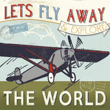 Lets Travel II by Pela Studio. SKU 10862a. Archival Giclee Fine art print for wall decor.
