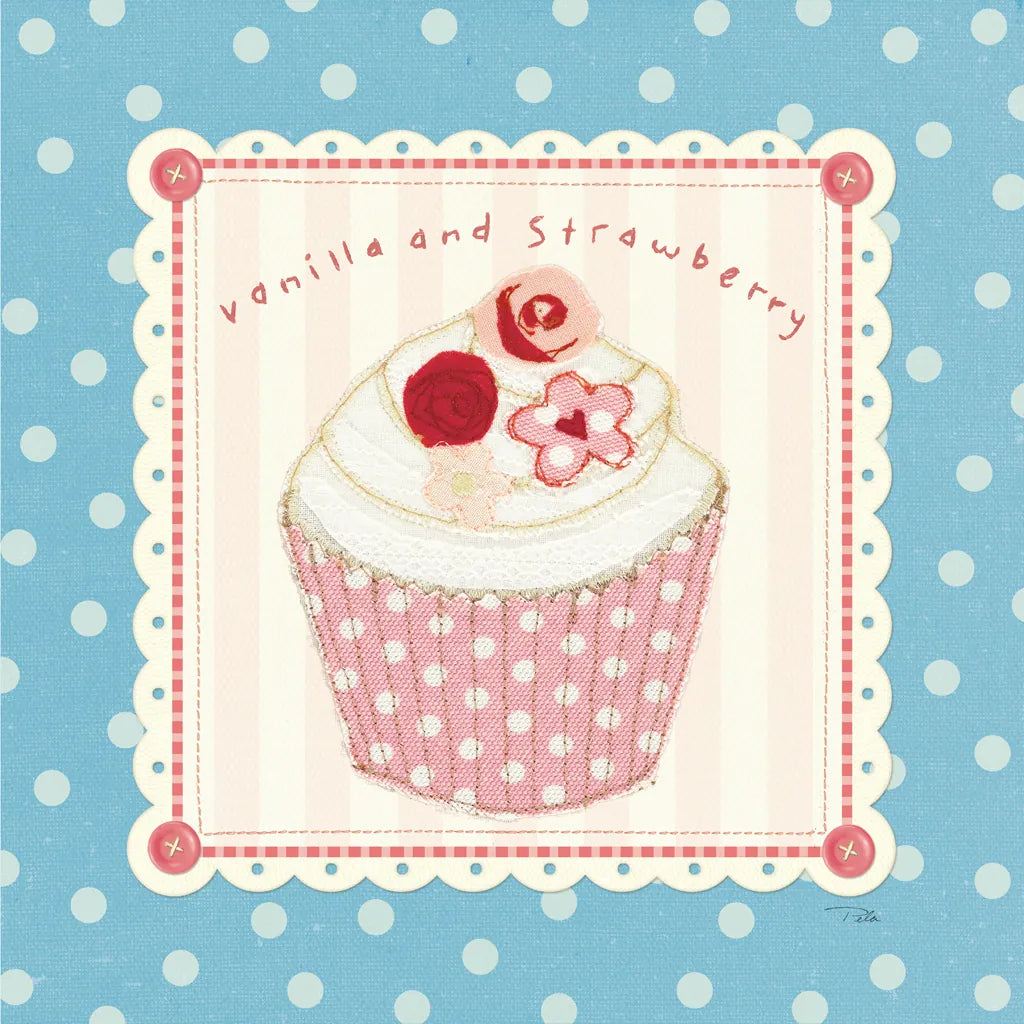 Lil Cupcakes I by Pela Studio. SKU 29482a. Archival Giclee Fine art print for wall decor.