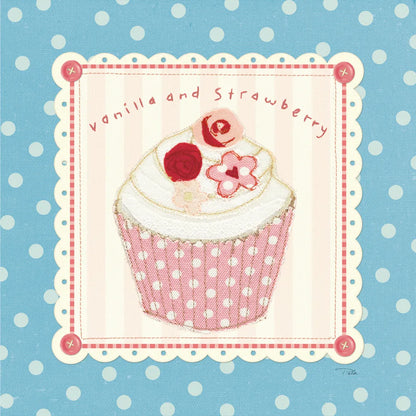 Lil Cupcakes I by Pela Studio. SKU 29482a. Archival Giclee Fine art print for wall decor.