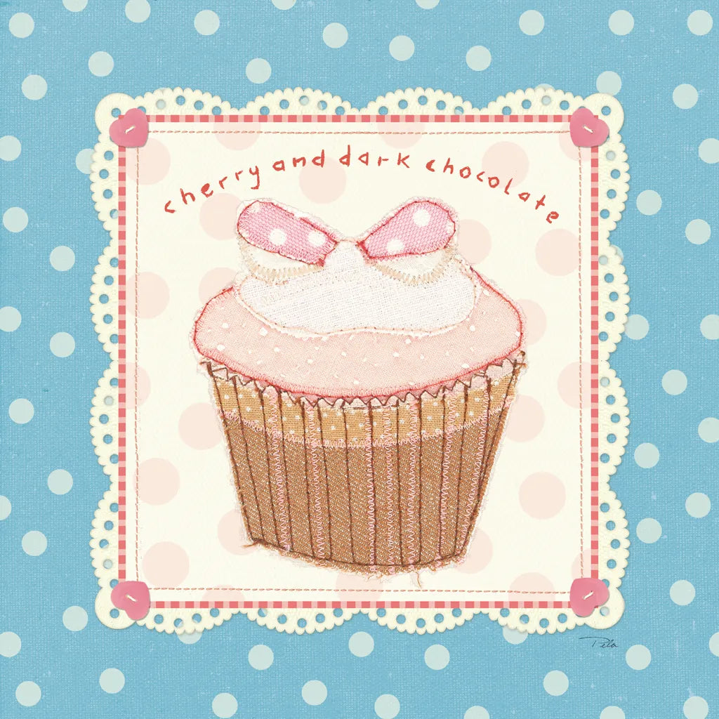 Lil Cupcakes II by Pela Studio. SKU 29483a. Archival Giclee Fine art print for wall decor.