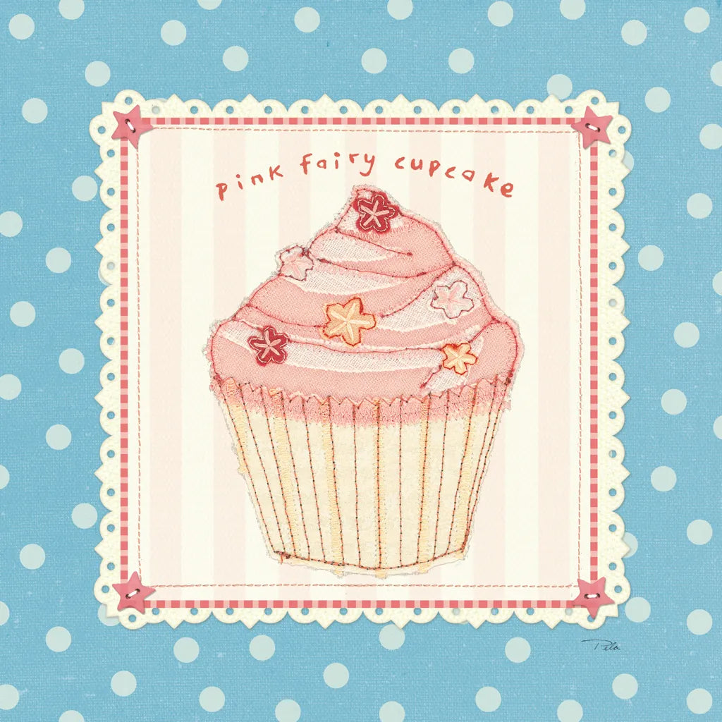 Lil Cupcakes III by Pela Studio. SKU 29480a. Archival Giclee Fine art print for wall decor.