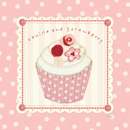 Lil Cupcakes Pink I by Pela Studio. SKU 100983a. Archival Giclee Fine art print for wall decor.
