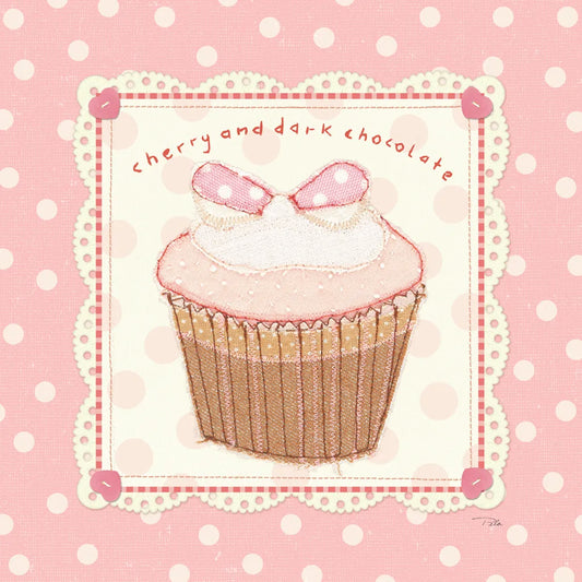 Lil Cupcakes Pink II by Pela Studio. SKU 100984a. Archival Giclee Fine art print for wall decor.