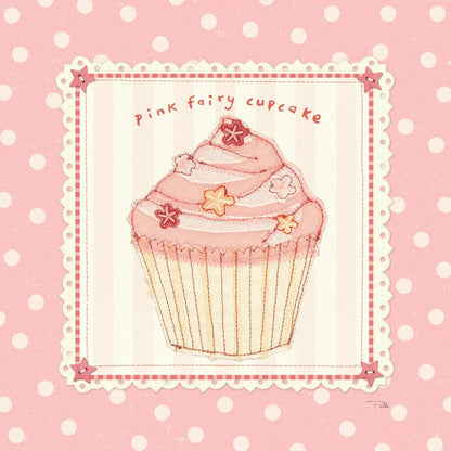 Lil Cupcakes Pink III by Pela Studio. SKU 100985a. Archival Giclee Fine art print for wall decor.