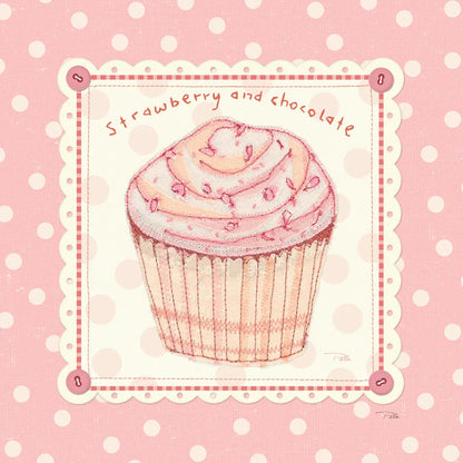 Lil Cupcakes Pink IV by Pela Studio. SKU 100986a. Archival Giclee Fine art print for wall decor.