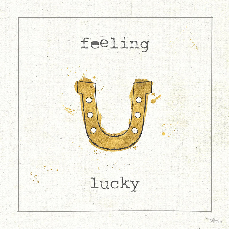 Lil Memos Feeling Lucky by Pela Studio. SKU 28479a. Archival Giclee Fine art print for wall decor.
