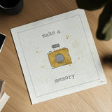 Lil Memos Make a Memory by Pela Studio. Shown as a detailed flat fine art print, highlighting archival giclee quality. Available as an archival giclee rolled canvas, fine art paper, or poster print. SKU 28480a.