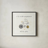 Love Notes II by Pela Studio. Shown in a sleek black glass frame for a contemporary gallery look. Available as an archival giclee rolled canvas, fine art paper, or poster print. SKU 17208a.