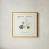 Love Notes II by Pela Studio. Shown in a natural wood glass frame for a timeless modern aesthetic. Available as an archival giclee rolled canvas, fine art paper, or poster print. SKU 17208a.