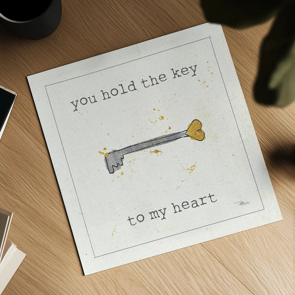 Love Notes IX by Pela Studio. Shown as a detailed flat fine art print, highlighting archival giclee quality. Available as an archival giclee rolled canvas, fine art paper, or poster print. SKU 17210a.