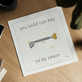 Love Notes IX by Pela Studio. Shown as a detailed flat fine art print, highlighting archival giclee quality. Available as an archival giclee rolled canvas, fine art paper, or poster print. SKU 17210a.