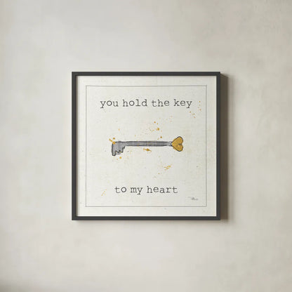 Love Notes IX by Pela Studio. Shown in a sleek black glass frame for a contemporary gallery look. Available as an archival giclee rolled canvas, fine art paper, or poster print. SKU 17210a.