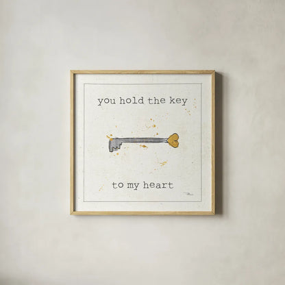 Love Notes IX by Pela Studio. Shown in a natural wood glass frame for a timeless modern aesthetic. Available as an archival giclee rolled canvas, fine art paper, or poster print. SKU 17210a.