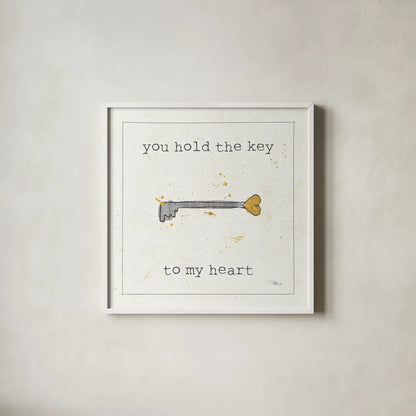 Love Notes IX by Pela Studio. Shown in a crisp white glass frame for a clean and minimalist style. Available as an archival giclee rolled canvas, fine art paper, or poster print. SKU 17210a.