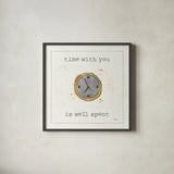 Love Notes X by Pela Studio. Shown in a sleek black glass frame for a contemporary gallery look. Available as an archival giclee rolled canvas, fine art paper, or poster print. SKU 17211a.