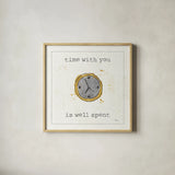Love Notes X by Pela Studio. Shown in a natural wood glass frame for a timeless modern aesthetic. Available as an archival giclee rolled canvas, fine art paper, or poster print. SKU 17211a.