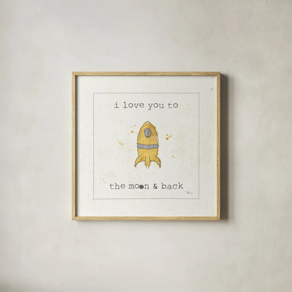 Love Notes XII by Pela Studio. Shown in a natural wood glass frame for a timeless modern aesthetic. Available as an archival giclee rolled canvas, fine art paper, or poster print. SKU 17989a.