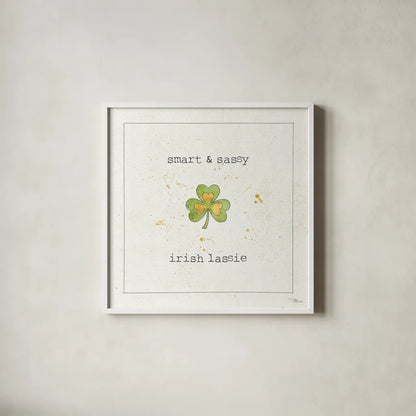 Lucky Cuties I by Pela Studio. Shown in a crisp white glass frame for a clean and minimalist style. Available as an archival giclee rolled canvas, fine art paper, or poster print. SKU 38552a.