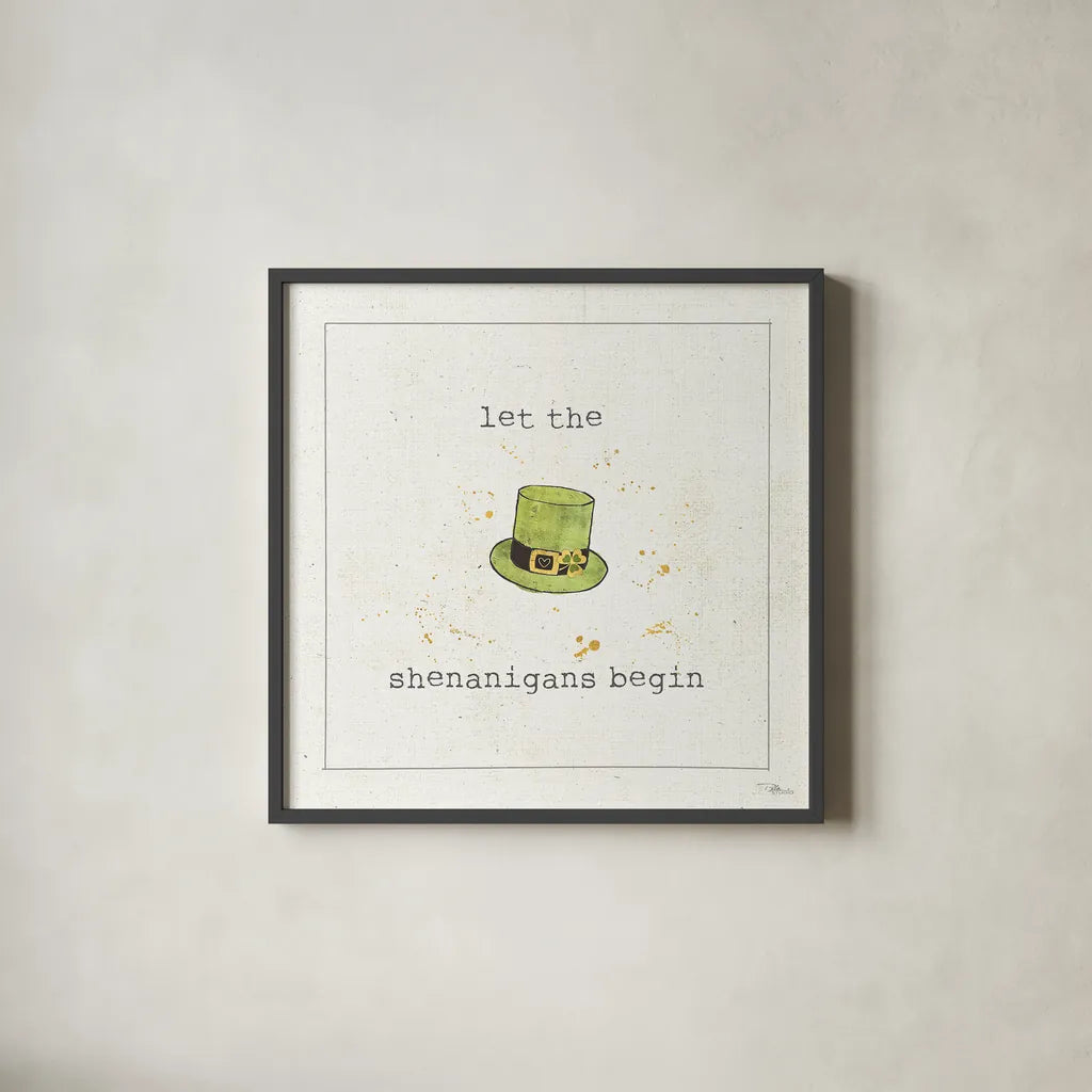 Lucky Cuties II by Pela Studio. Shown in a sleek black glass frame for a contemporary gallery look. Available as an archival giclee rolled canvas, fine art paper, or poster print. SKU 39264a.