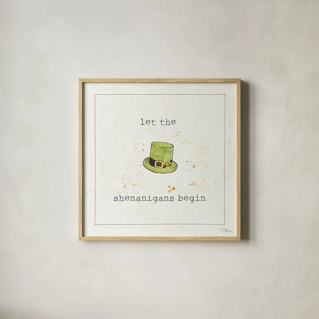 Lucky Cuties II by Pela Studio. Shown in a natural wood glass frame for a timeless modern aesthetic. Available as an archival giclee rolled canvas, fine art paper, or poster print. SKU 39264a.