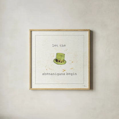 Lucky Cuties II by Pela Studio. Shown in a natural wood glass frame for a timeless modern aesthetic. Available as an archival giclee rolled canvas, fine art paper, or poster print. SKU 39264a.