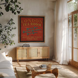 Lunchtime in Color II by Pela Studio. Shown in a natural wood frame in a cozy modern living room. Available as an archival giclee rolled canvas, fine art paper, or poster print. SKU 11958a.