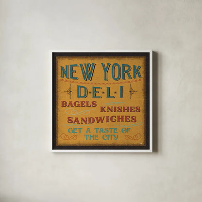 Lunchtime in Color III by Pela Studio. Shown in a crisp white glass frame for a clean and minimalist style. Available as an archival giclee rolled canvas, fine art paper, or poster print. SKU 11959a.