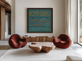 Lunchtime in Color IV by Pela Studio. Shown as extra-large giant wall art in a modern living room. Available as an archival giclee rolled canvas, fine art paper, or poster print. SKU 11960a.