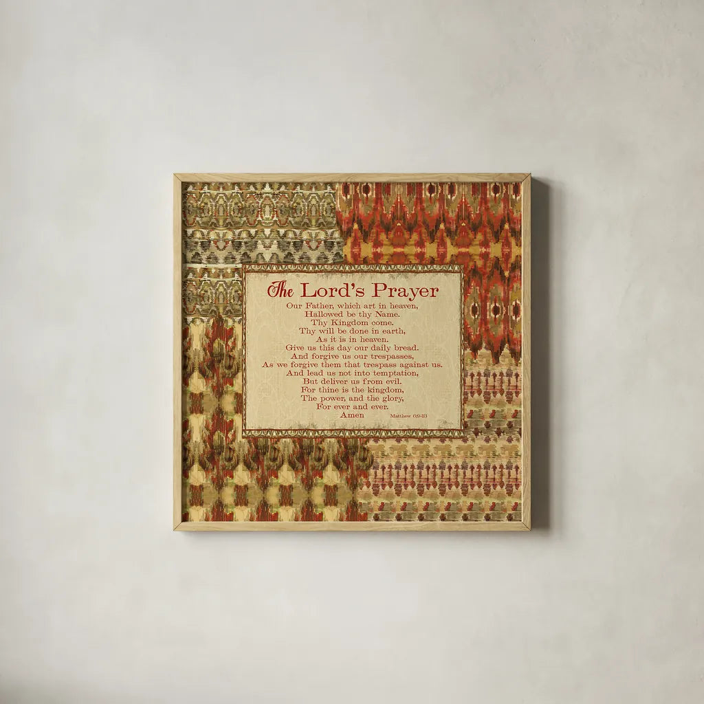 Mirage Words III Sq by Pela Studio. Shown in a natural wood glass frame for a timeless modern aesthetic. Available as an archival giclee rolled canvas, fine art paper, or poster print. SKU 28354a.