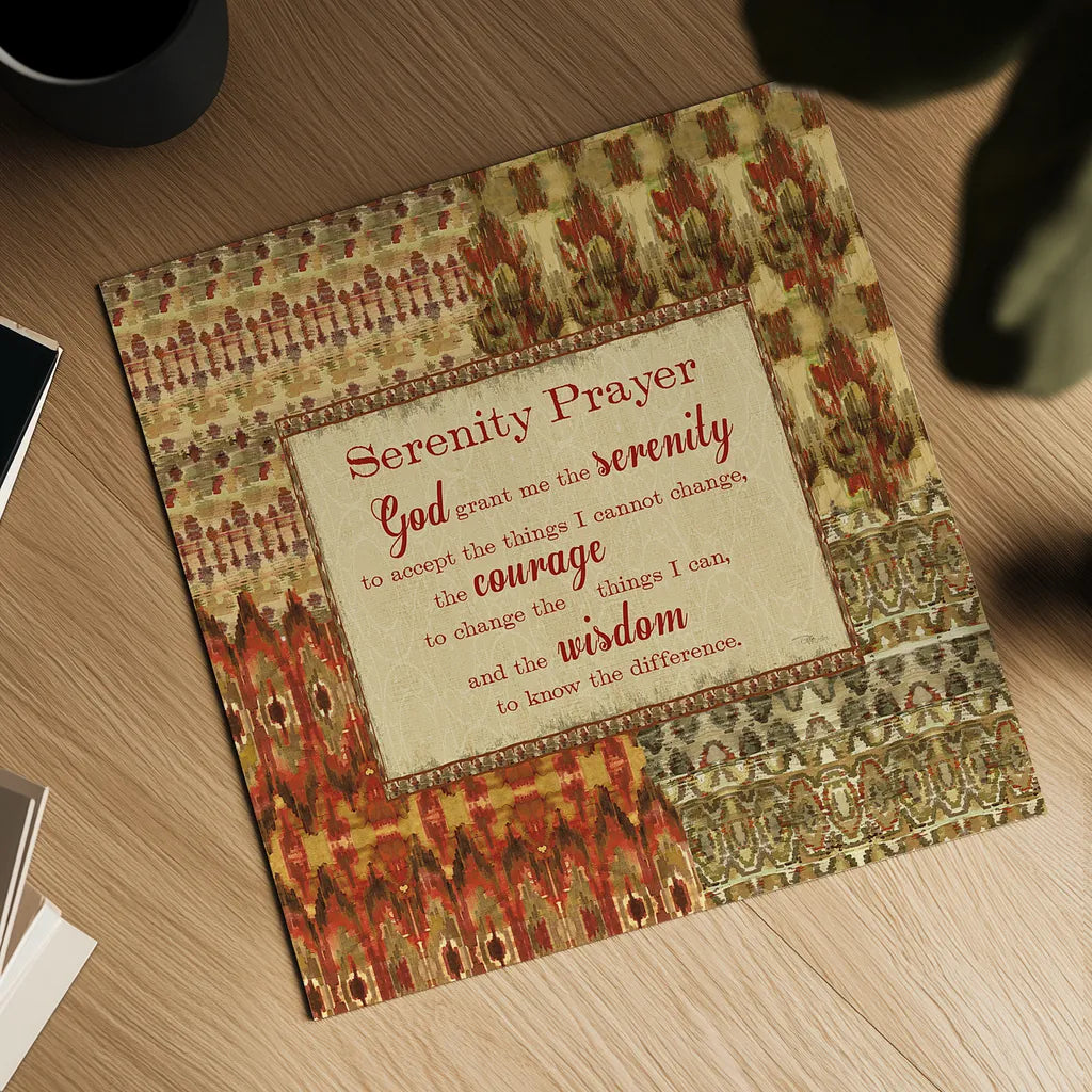 Mirage Words IV Sq by Pela Studio. Shown as a detailed flat fine art print, highlighting archival giclee quality. Available as an archival giclee rolled canvas, fine art paper, or poster print. SKU 28355a.