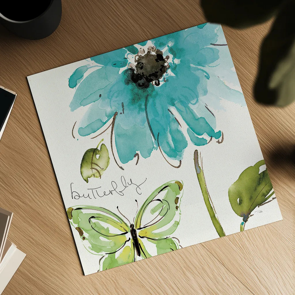 Morning Dew II by Pela Studio. Shown as a detailed flat fine art print, highlighting archival giclee quality. Available as an archival giclee rolled canvas, fine art paper, or poster print. SKU 8298a.