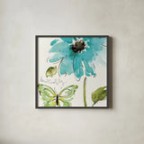Morning Dew II by Pela Studio. Shown in a sleek black glass frame for a contemporary gallery look. Available as an archival giclee rolled canvas, fine art paper, or poster print. SKU 8298a.