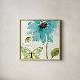 Morning Dew II by Pela Studio. Shown in a natural wood glass frame for a timeless modern aesthetic. Available as an archival giclee rolled canvas, fine art paper, or poster print. SKU 8298a.