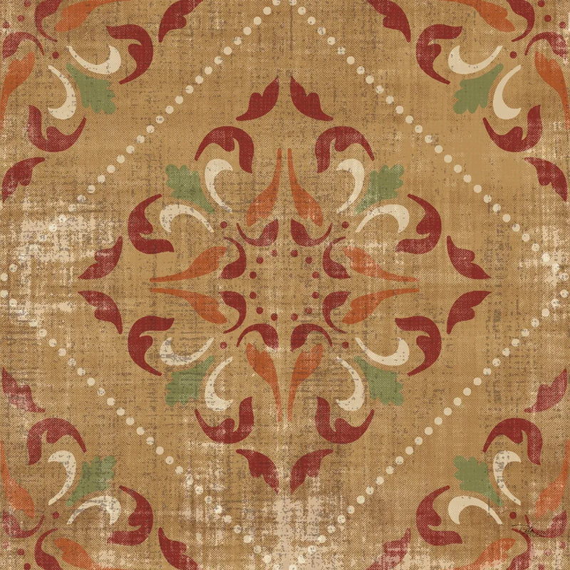Moroccan Patchwork Red Tile II by Pela Studio. SKU 74289a. Archival Giclee Fine art print for wall decor.
