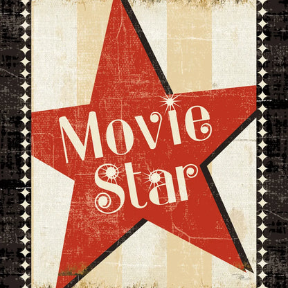 Movie Star Border 8x8 by Pela Studio. SKU 11215a. Archival Giclee Fine art print for wall decor.