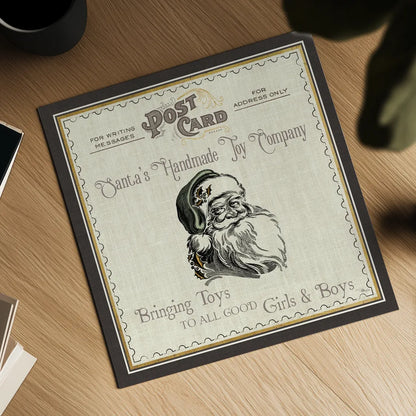 North Pole Express I Neutral by Pela Studio. Shown as a detailed flat fine art print, highlighting archival giclee quality. Available as an archival giclee rolled canvas, fine art paper, or poster print. SKU 66642a.