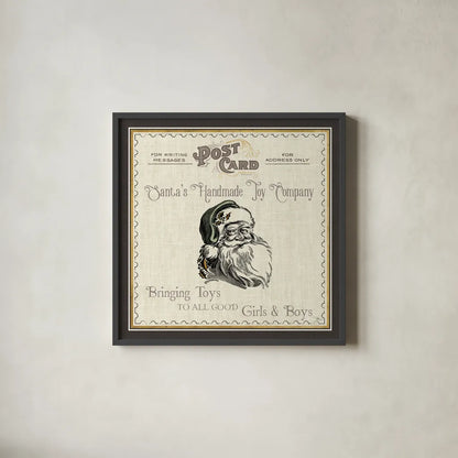 North Pole Express I Neutral by Pela Studio. Shown in a sleek black glass frame for a contemporary gallery look. Available as an archival giclee rolled canvas, fine art paper, or poster print. SKU 66642a.