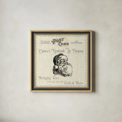 North Pole Express I Neutral by Pela Studio. Shown in a natural wood glass frame for a timeless modern aesthetic. Available as an archival giclee rolled canvas, fine art paper, or poster print. SKU 66642a.