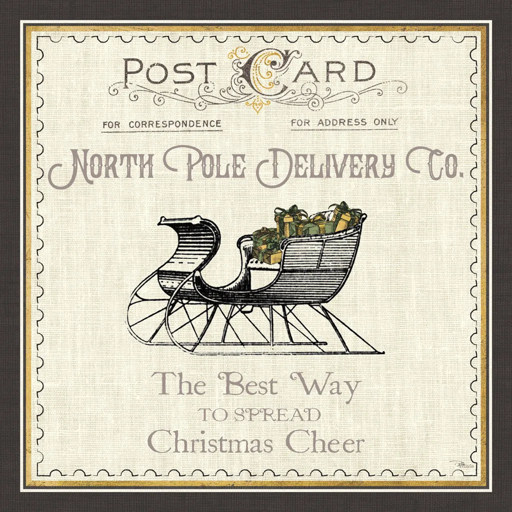 North Pole Express II Neutral by Pela Studio. SKU 66643a. Archival Giclee Fine art print for wall decor.