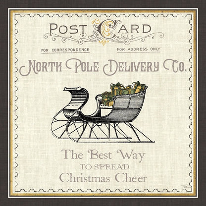 North Pole Express II Neutral by Pela Studio. SKU 66643a. Archival Giclee Fine art print for wall decor.