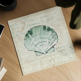 Ocean Prints II by Pela Studio. Shown as a detailed flat fine art print, highlighting archival giclee quality. Available as an archival giclee rolled canvas, fine art paper, or poster print. SKU 10727a.
