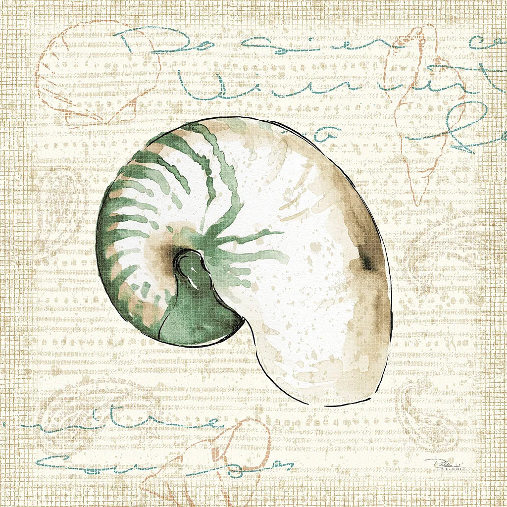 Ocean Prints III by Pela Studio. SKU 10728a. Archival Giclee Fine art print for wall decor.