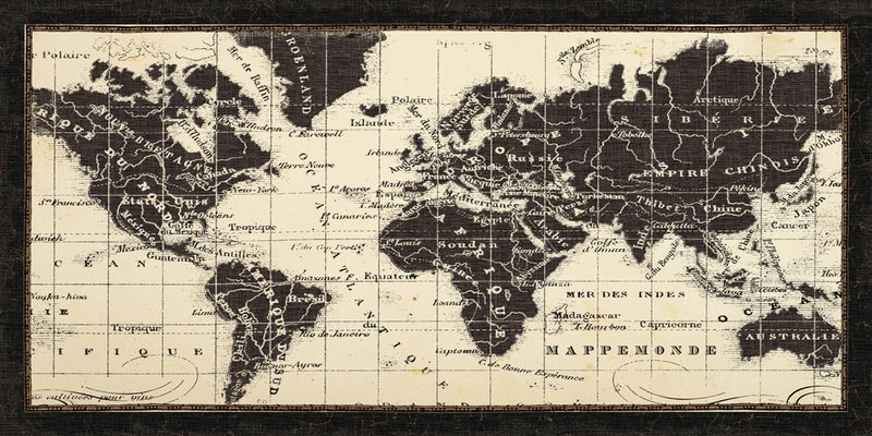 Old World Map Parchment by Pela Studio
