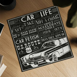 On the Road Again V by Pela Studio. Shown as a detailed flat fine art print, highlighting archival giclee quality. Available as an archival giclee rolled canvas, fine art paper, or poster print. SKU 19975a.