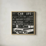 On the Road Again V by Pela Studio. Shown in a natural wood glass frame for a timeless modern aesthetic. Available as an archival giclee rolled canvas, fine art paper, or poster print. SKU 19975a.